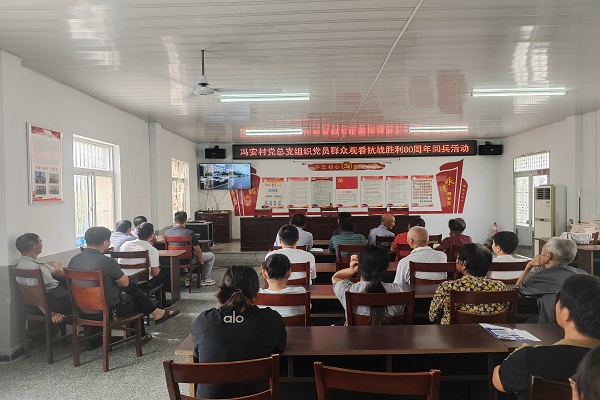 馮安村黨總支開展“銘記抗戰歷史，傳承愛國精神”主題黨日活動