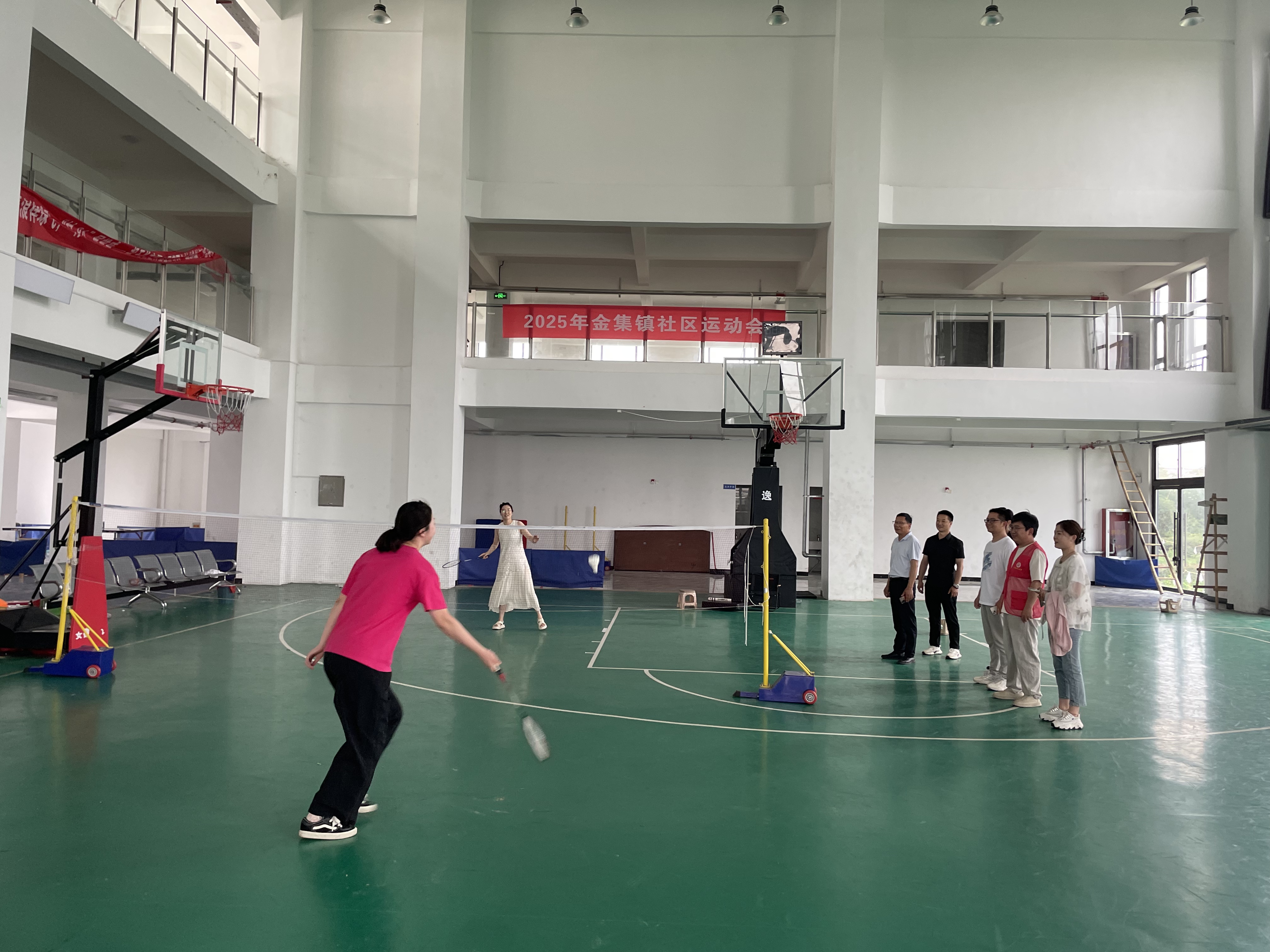 金集鎮(zhèn)舉辦2025年社區(qū)運動會羽毛球比賽