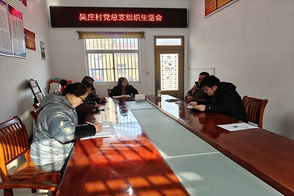仁和集鎮吳莊村黨總支召開2024年度組織生活會