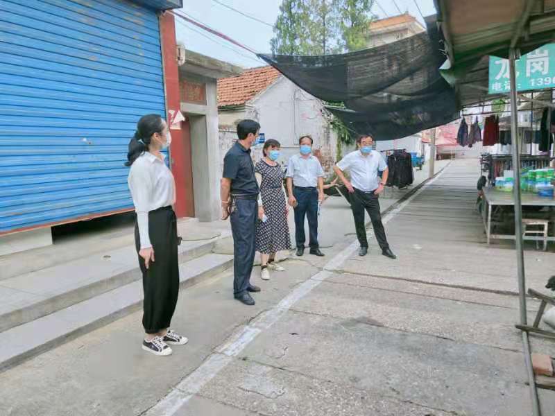 鎮(zhèn)主要領(lǐng)導(dǎo)督導(dǎo)銅龍河景觀提升工程