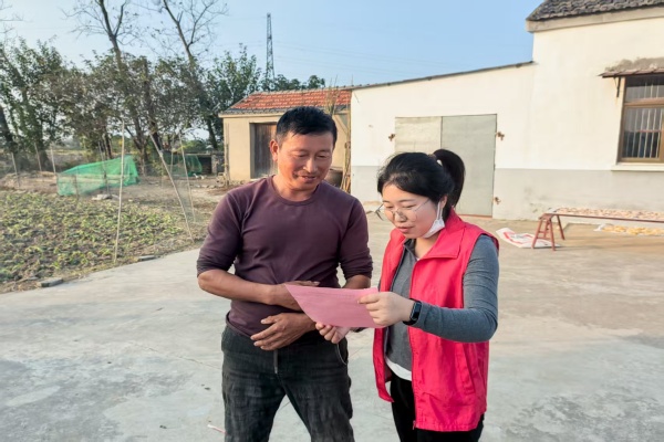 汊河村開展宣傳反詐宣傳活動